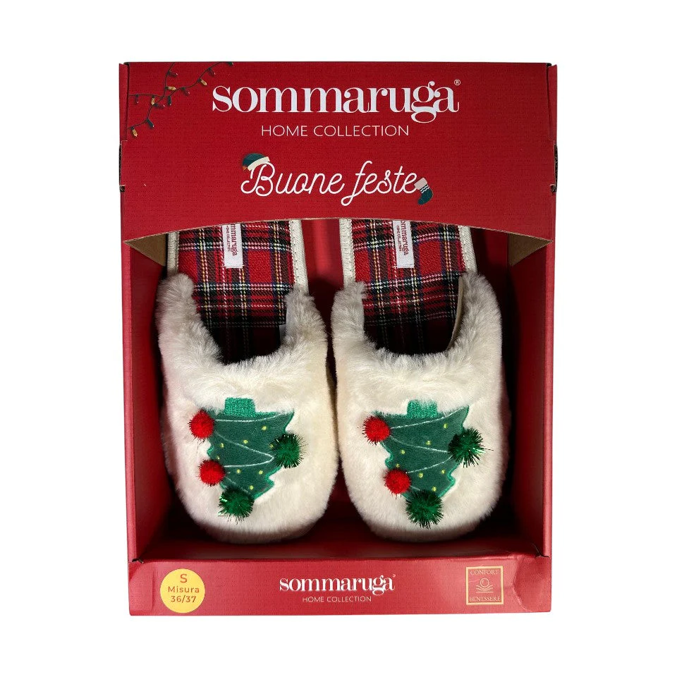 Pantofole Natalizie con albero di natale - immagine 3