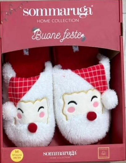 Pantofole Natalizie con Babbo Natale - immagine 2