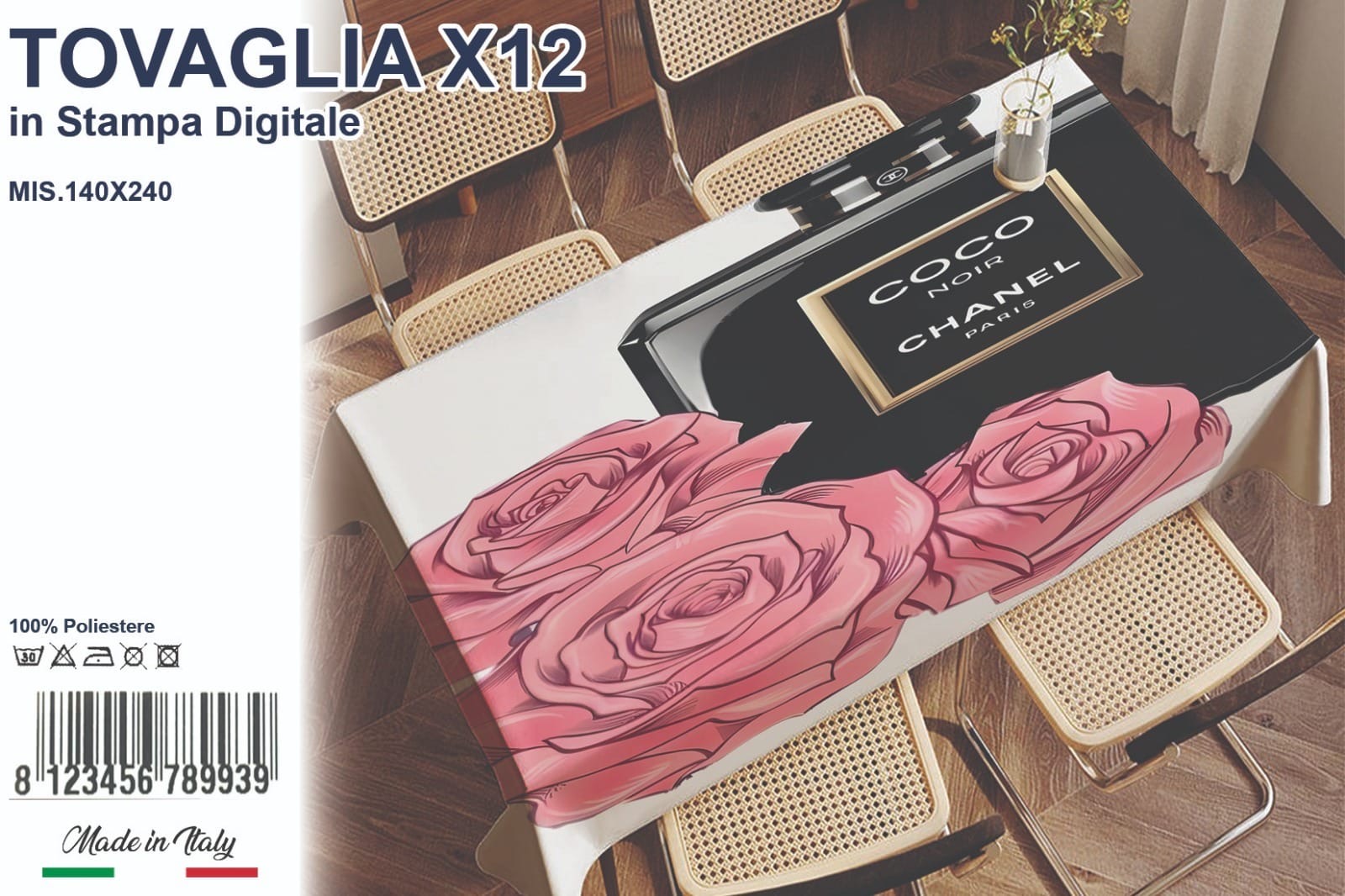 Tovaglia da 12 in stampa digitale - immagine 4