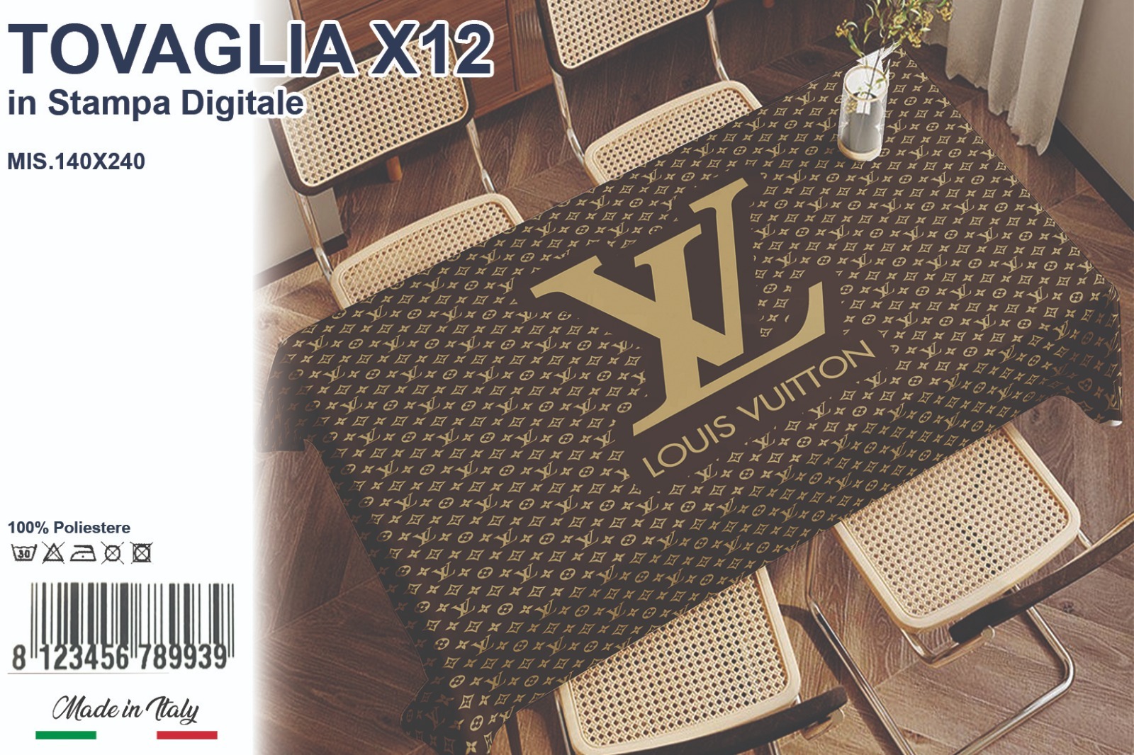 Tovaglia da 12 in stampa digitale - immagine 5