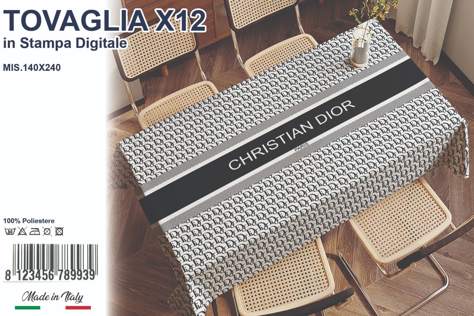 Tovaglia da 12 in stampa digitale - immagine 3