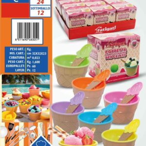 Coppette con Cucchiaio per gelato Fatigati