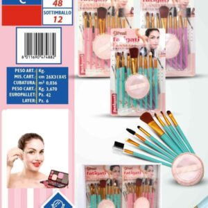 Fatigati Set Pennelli Trucco + Spugna