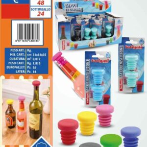 Set 2 Tappi in Silicone Universali Fatigati