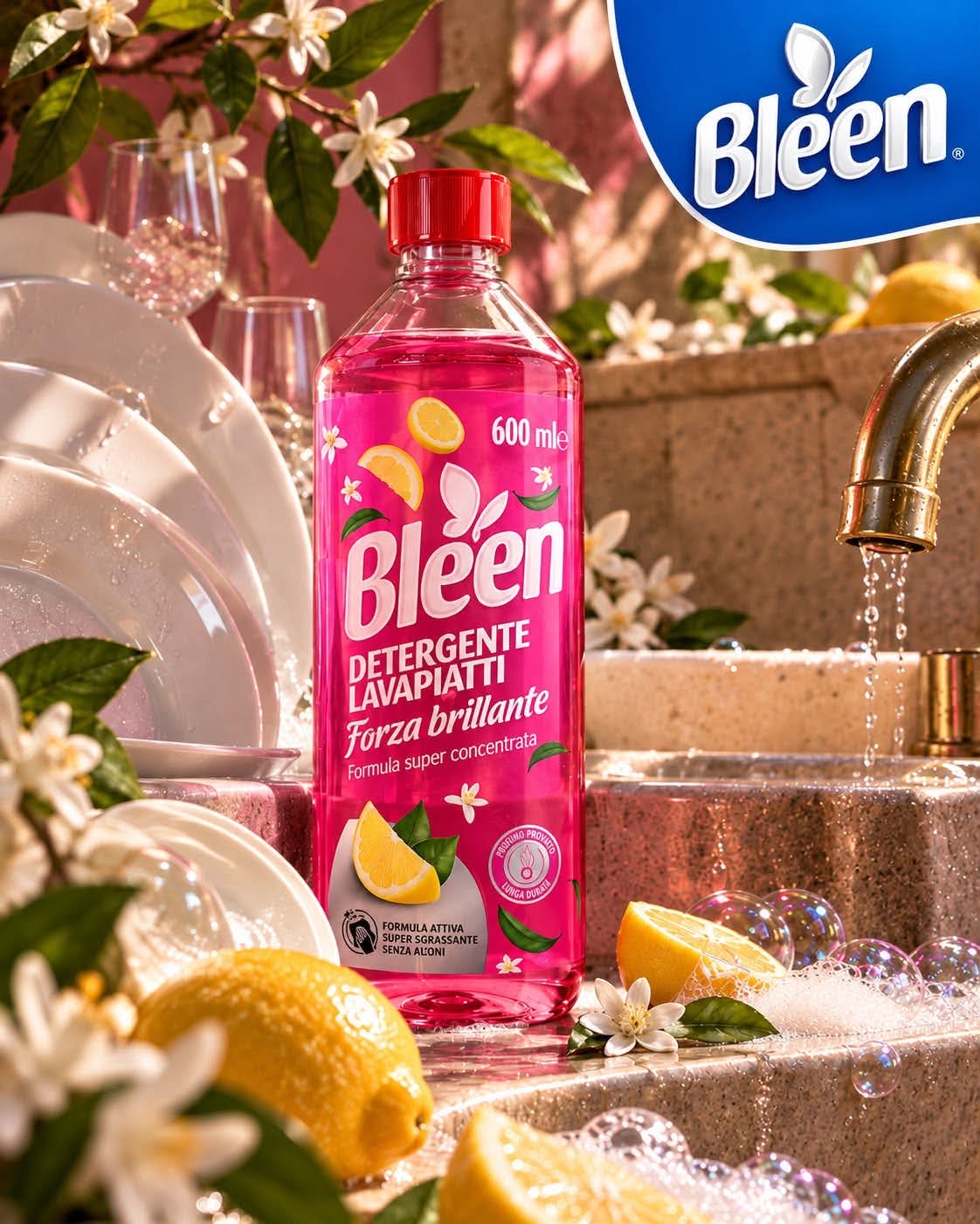 Bleen Detergente Lavapiatti “Forza Brillante” – Formula Super Concentrata